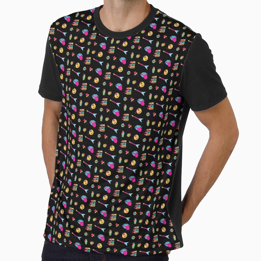 90's iconic items #Oldschool by MrJean Unisex T-shirt, Sweatshirt, Hoodie, Long Sleeve Tee - T-Shirt, Sweatshirt, Hoodie