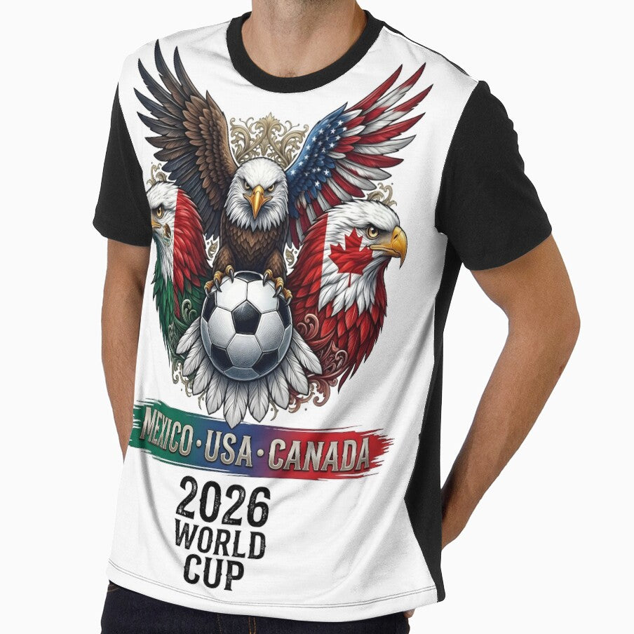 Mexico USA Canada 2026 World Cup Soccer by Sovereign Supply Co. Unisex T-shirt, Sweatshirt, Hoodie, Long Sleeve Tee - T-Shirt, Sweatshirt, Hoodie
