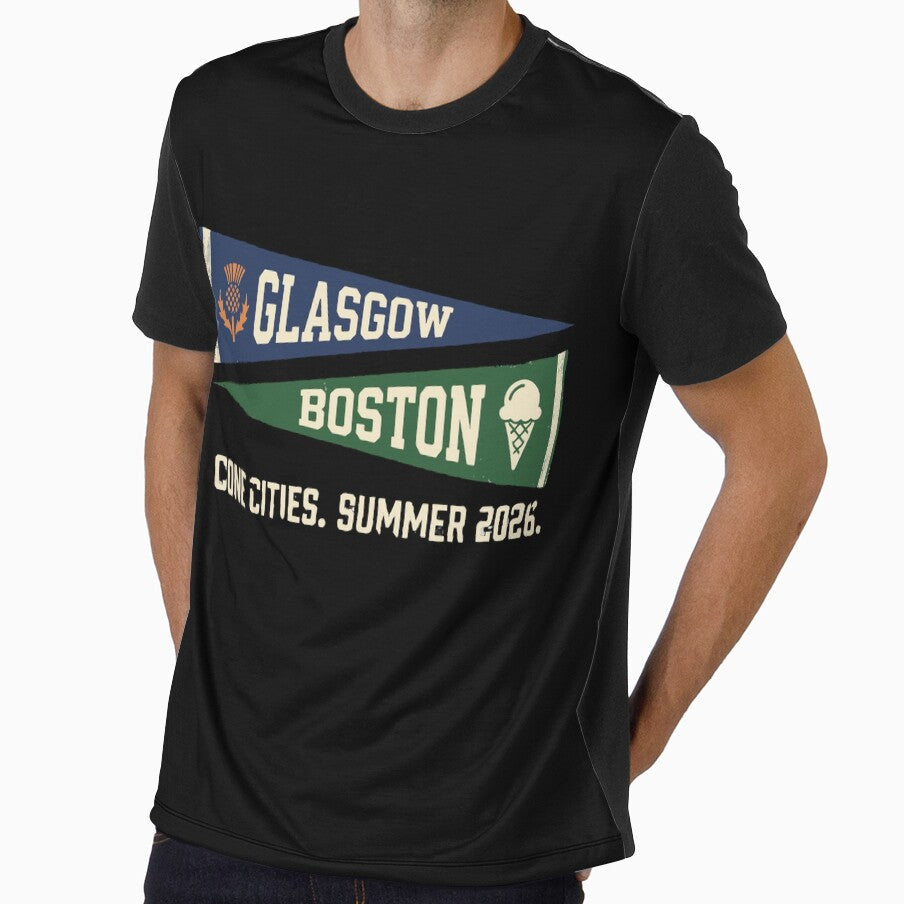 Glasgow Boston Cone Cities Pennant Summer 2026 by Lulustarfox Unisex T-shirt, Sweatshirt, Hoodie, Long Sleeve Tee - T-Shirt, Sweatshirt, Hoodie