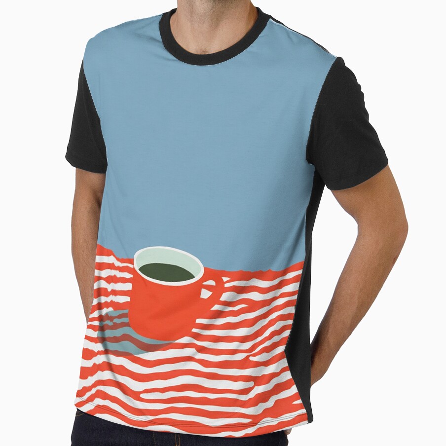 Minimalist Coffee Design by KJNihonDesigner Unisex T-shirt, Sweatshirt, Hoodie, Long Sleeve Tee - T-Shirt, Sweatshirt, Hoodie