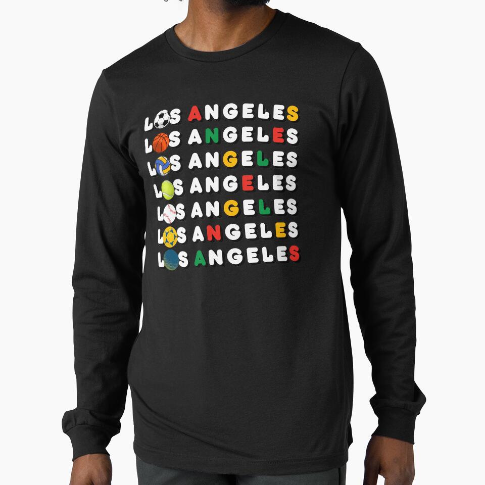 Sports: Los Angeles by Art Intelligence Unisex T-shirt, Sweatshirt, Hoodie, Long Sleeve Tee - T-Shirt, Sweatshirt, Hoodie