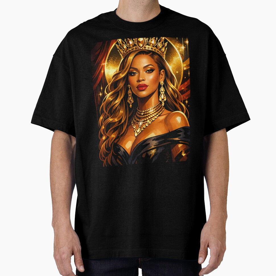 Beyonc Iconic Power  Elegant Pop Art Digital Portrait by SHOCAMPOS DESIGNS Unisex T-shirt, Sweatshirt, Hoodie, Long Sleeve Tee - T-Shirt, Sweatshirt, Hoodie