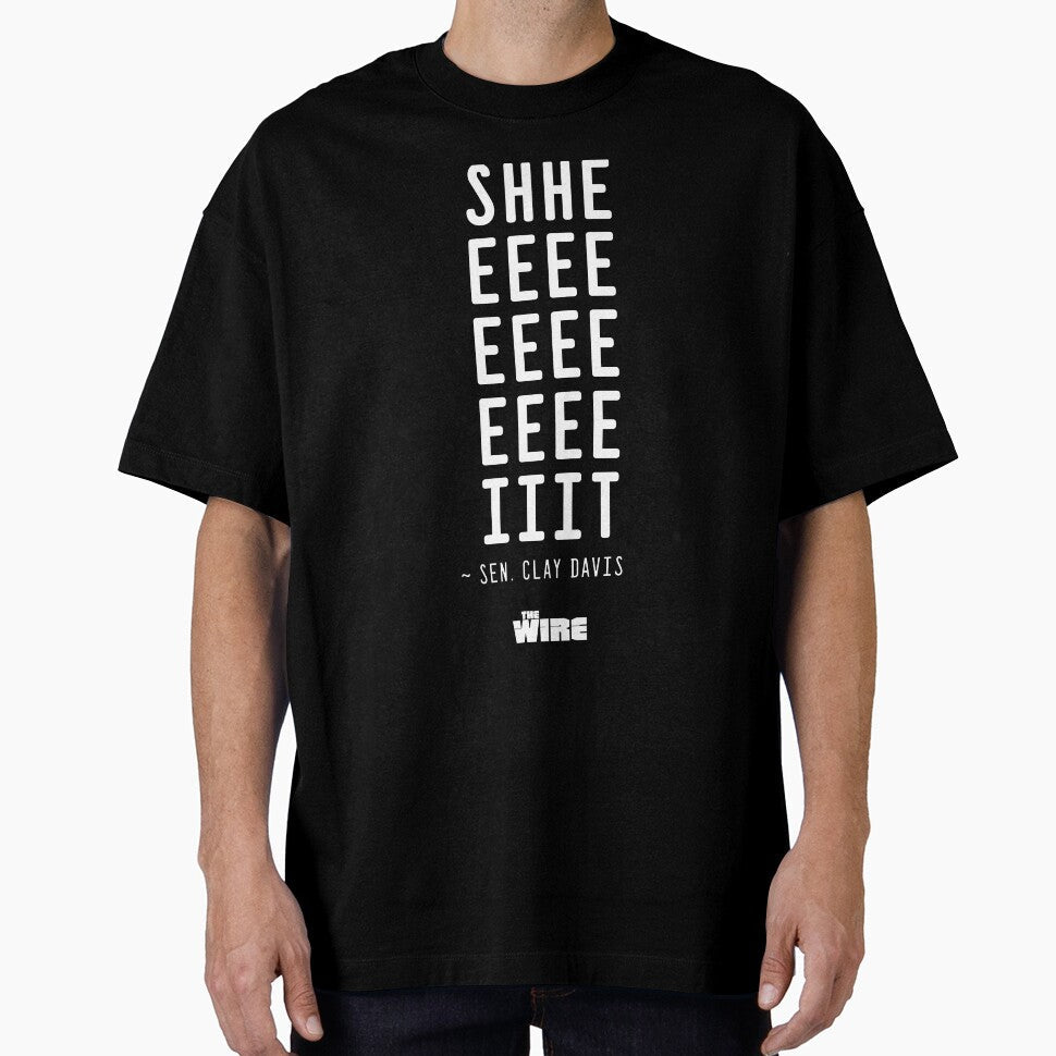 The Wire - Sheeeeeiit ~ Clay Davis by DrunkenDoodles Unisex T-shirt, Sweatshirt, Hoodie, Long Sleeve Tee - T-Shirt, Sweatshirt, Hoodie