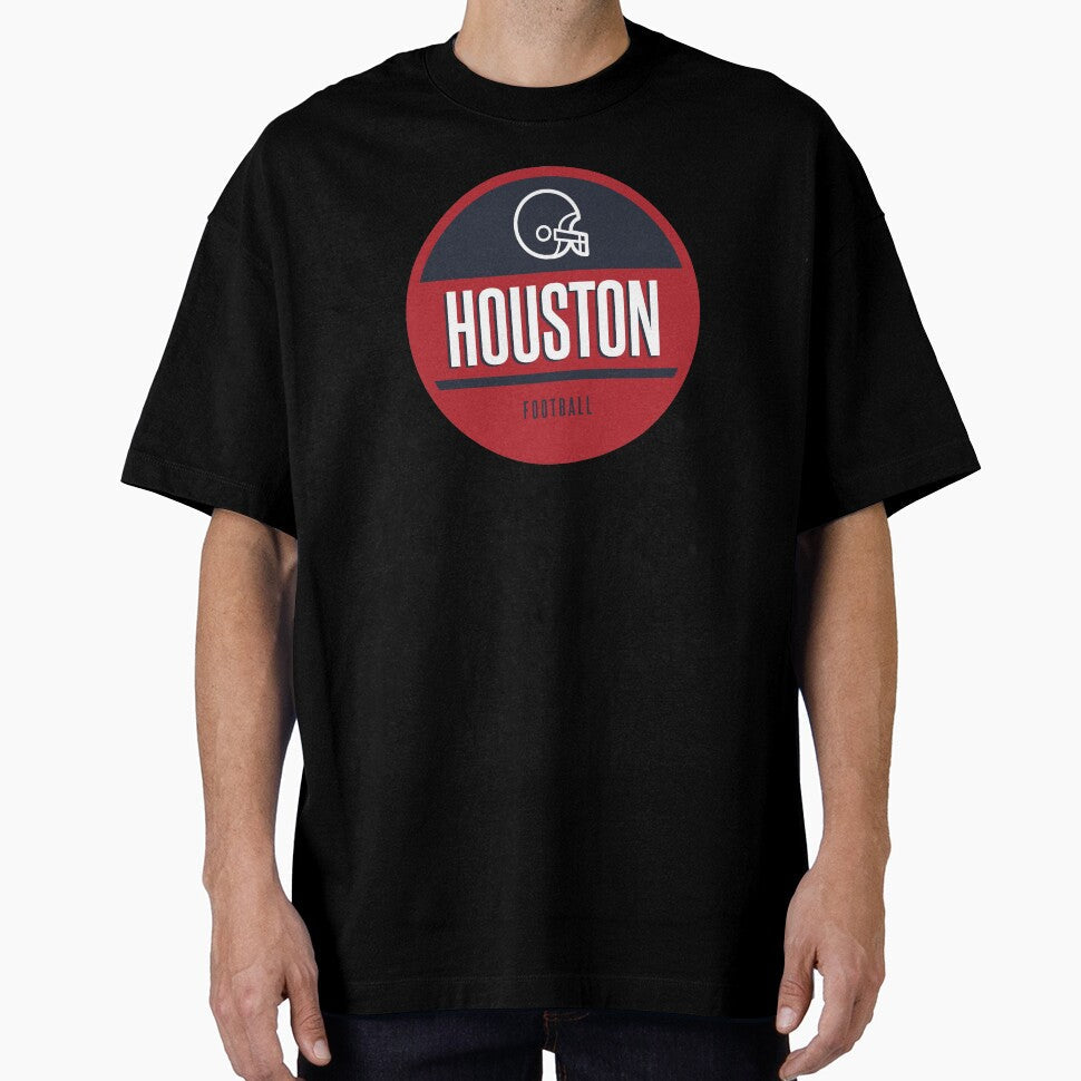 Houston retro football by BVHstudio Unisex T-shirt, Sweatshirt, Hoodie, Long Sleeve Tee - T-Shirt, Sweatshirt, Hoodie