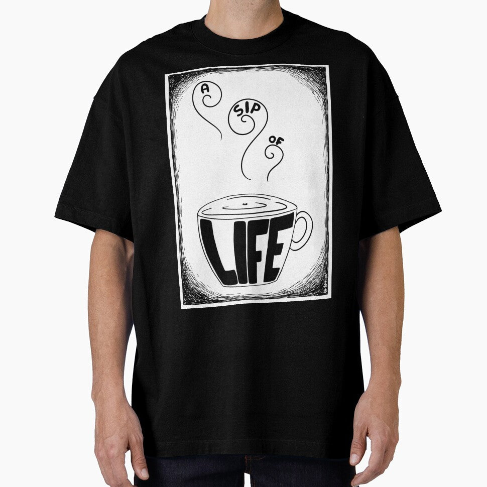 Coffee Time with cover by ByAgnessa Unisex T-shirt, Sweatshirt, Hoodie, Long Sleeve Tee - T-Shirt, Sweatshirt, Hoodie