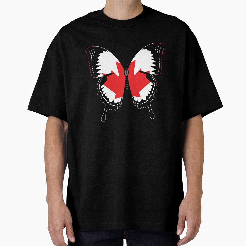 canadian flag butterfly - canada by pretty4u Unisex T-shirt, Sweatshirt, Hoodie, Long Sleeve Tee - T-Shirt, Sweatshirt, Hoodie