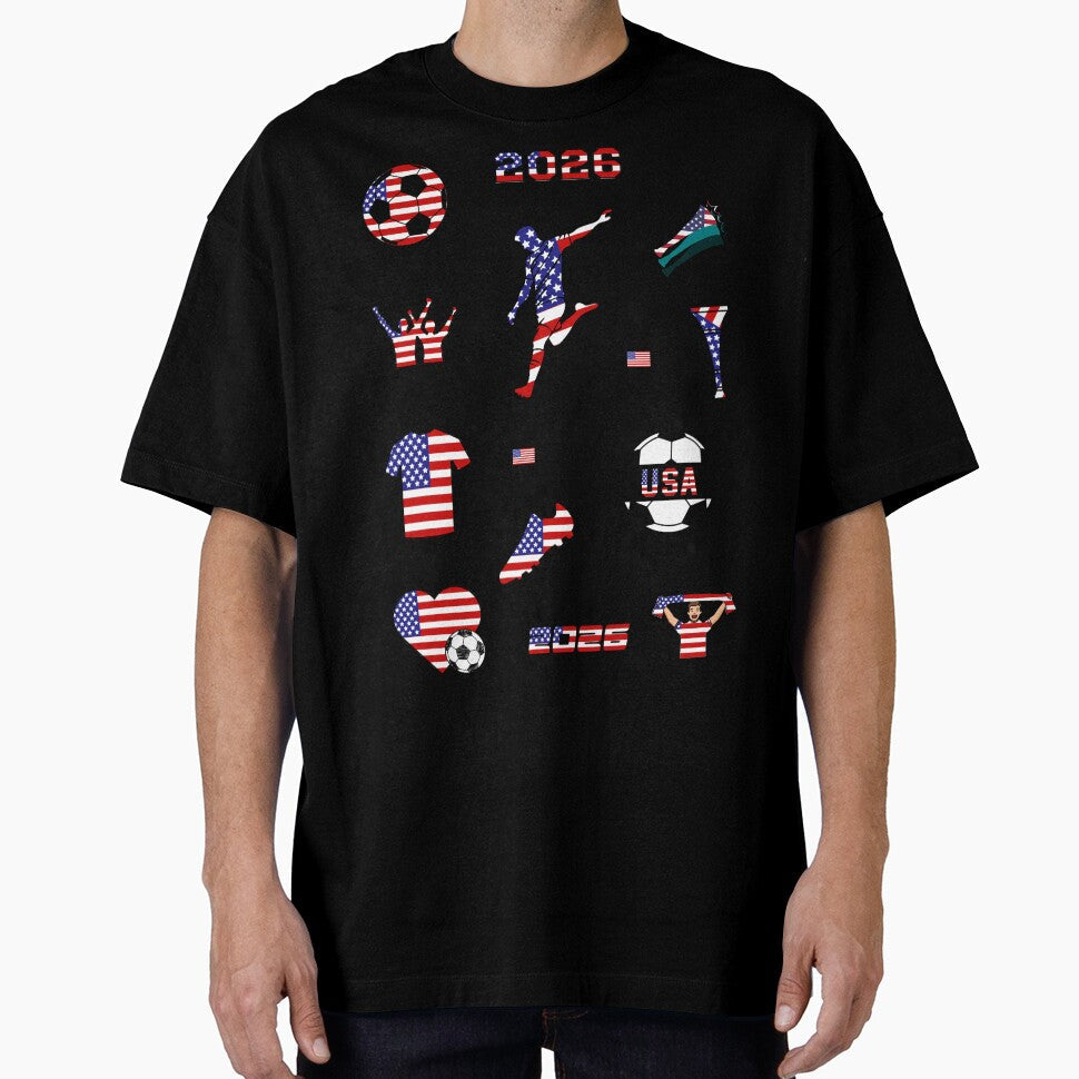 United States 2026 Soccer Collection by FinalScoreClub Unisex T-shirt, Sweatshirt, Hoodie, Long Sleeve Tee - T-Shirt, Sweatshirt, Hoodie