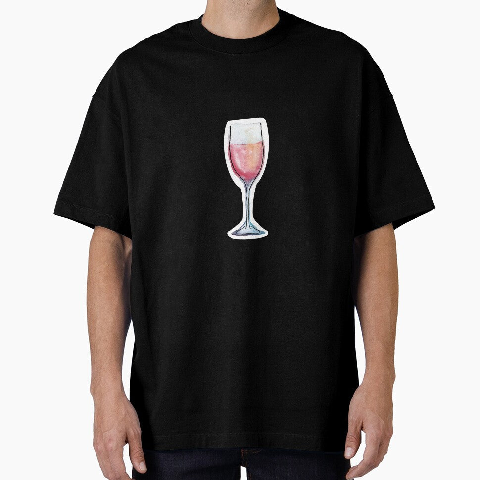 rose wine watercolor illustration by EmiGdesigns Unisex T-shirt, Sweatshirt, Hoodie, Long Sleeve Tee - T-Shirt, Sweatshirt, Hoodie