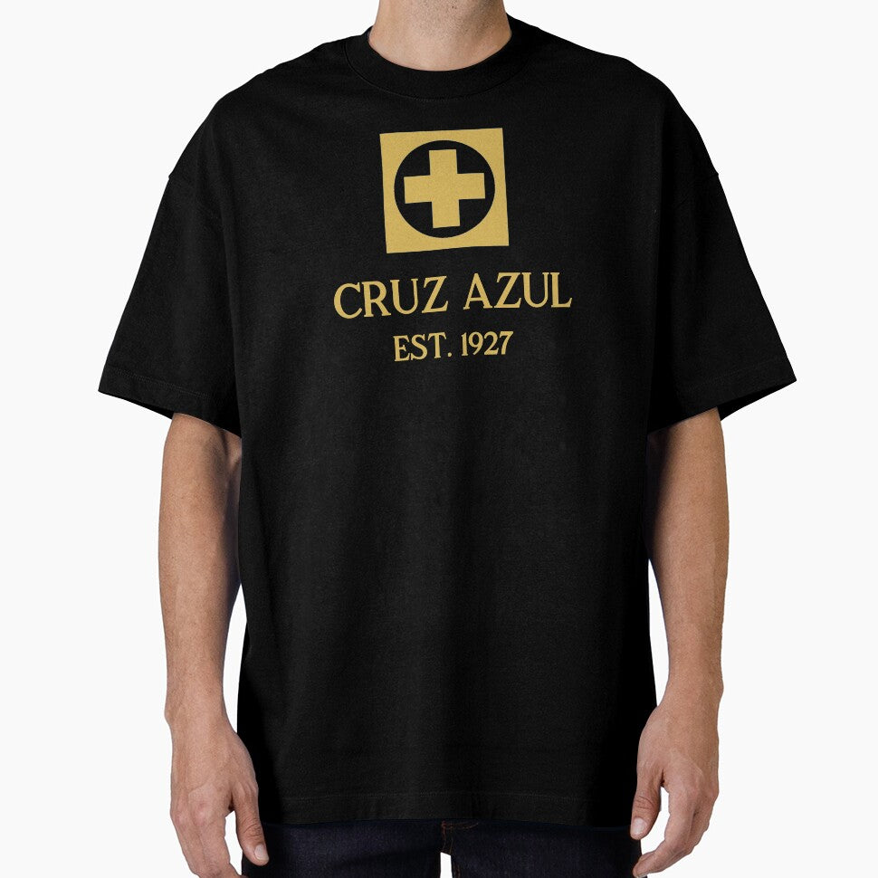 Cruz Azul Gold by VRedBaller Unisex T-shirt, Sweatshirt, Hoodie, Long Sleeve Tee - T-Shirt, Sweatshirt, Hoodie