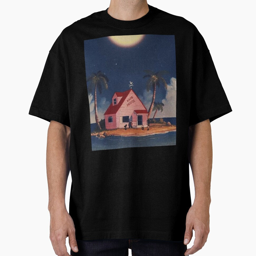 Kame House - Classic Anime Scene by Not Hugo Unisex T-shirt, Sweatshirt, Hoodie, Long Sleeve Tee - T-Shirt, Sweatshirt, Hoodie