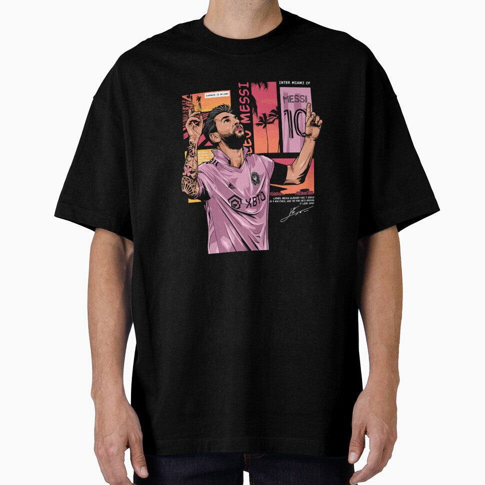 Messi Inter Miami by NF Designs Studio DTF Unisex T-shirt, Sweatshirt, Hoodie, Long Sleeve Tee - T-Shirt, Sweatshirt, Hoodie