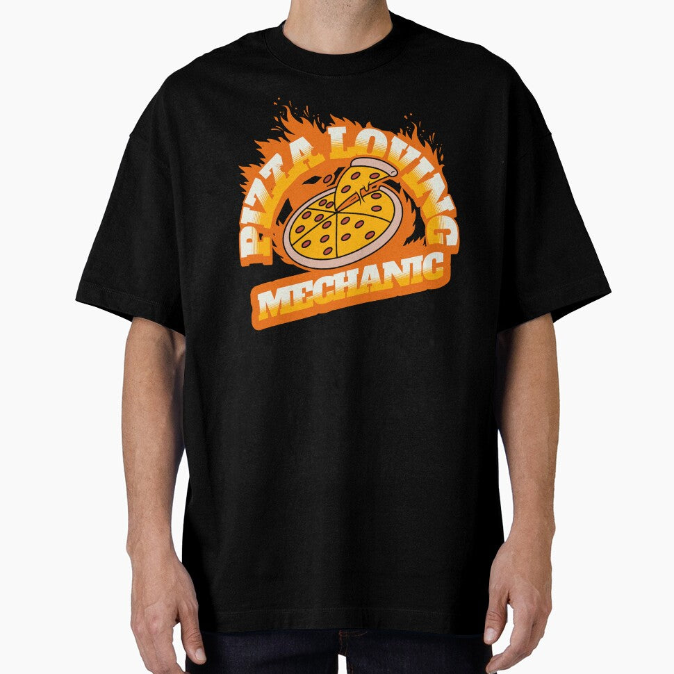 Pizza Loving Mechanic by NuttySqueaky Unisex T-shirt, Sweatshirt, Hoodie, Long Sleeve Tee - T-Shirt, Sweatshirt, Hoodie