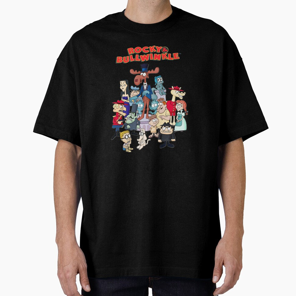 Rocky & Bullwinkle Saturday Morning Cartoon Characters by CMooreWorx Unisex T-shirt, Sweatshirt, Hoodie, Long Sleeve Tee - T-Shirt, Sweatshirt, Hoodie