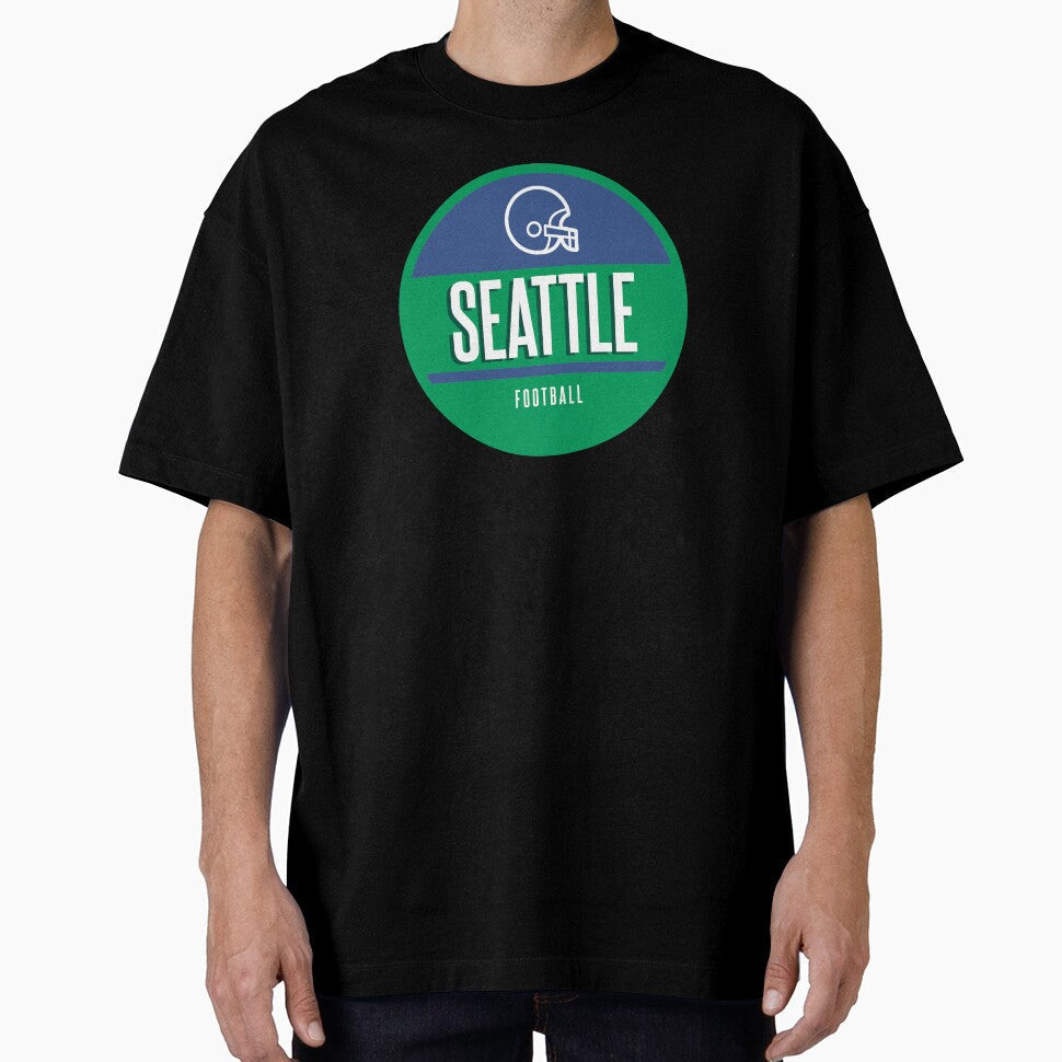 Seattle retro football by BVHstudio Unisex T-shirt, Sweatshirt, Hoodie, Long Sleeve Tee - T-Shirt, Sweatshirt, Hoodie