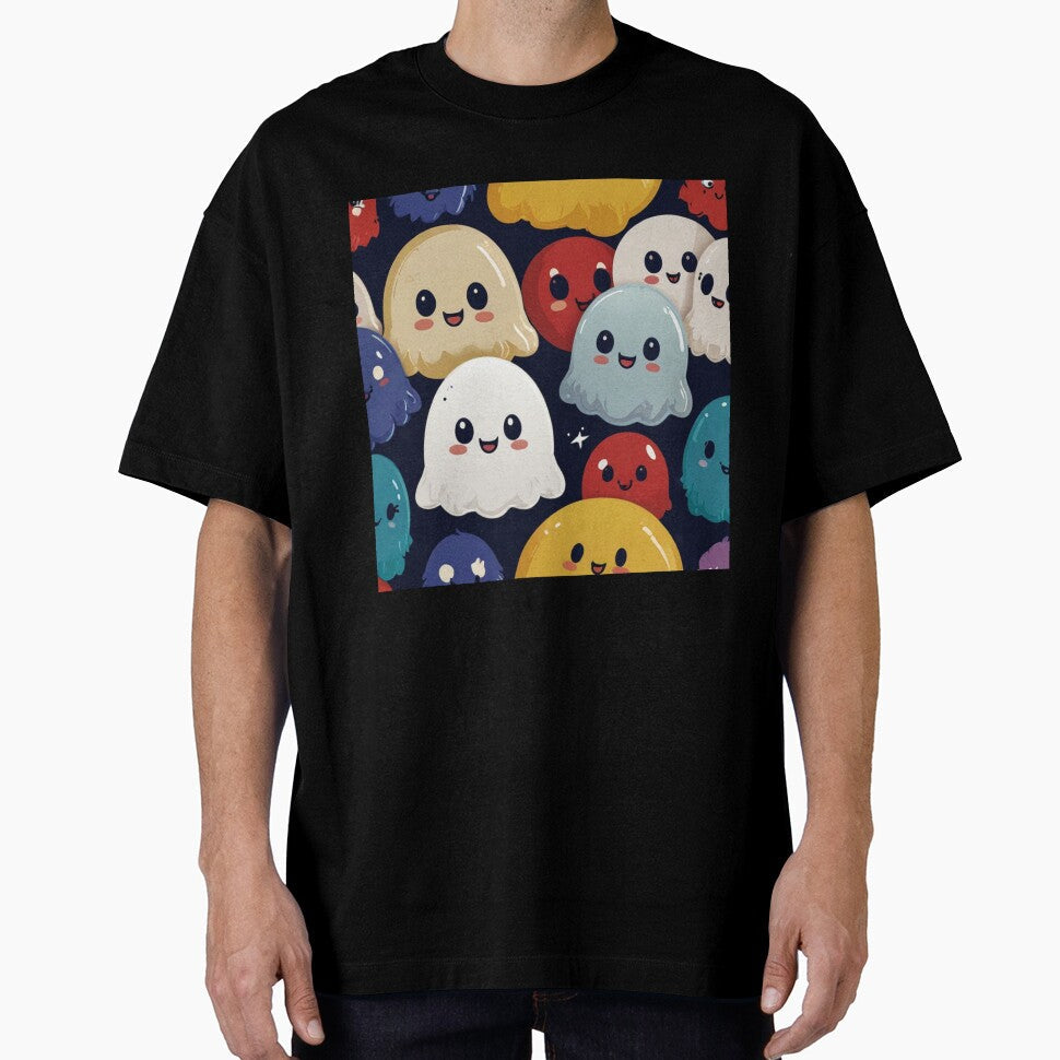 Ghost Kawaii Cute Gift | Serene Ghost Kawaii Cute Design by Joy-boy-op Unisex T-shirt, Sweatshirt, Hoodie, Long Sleeve Tee - T-Shirt, Sweatshirt, Hoodie