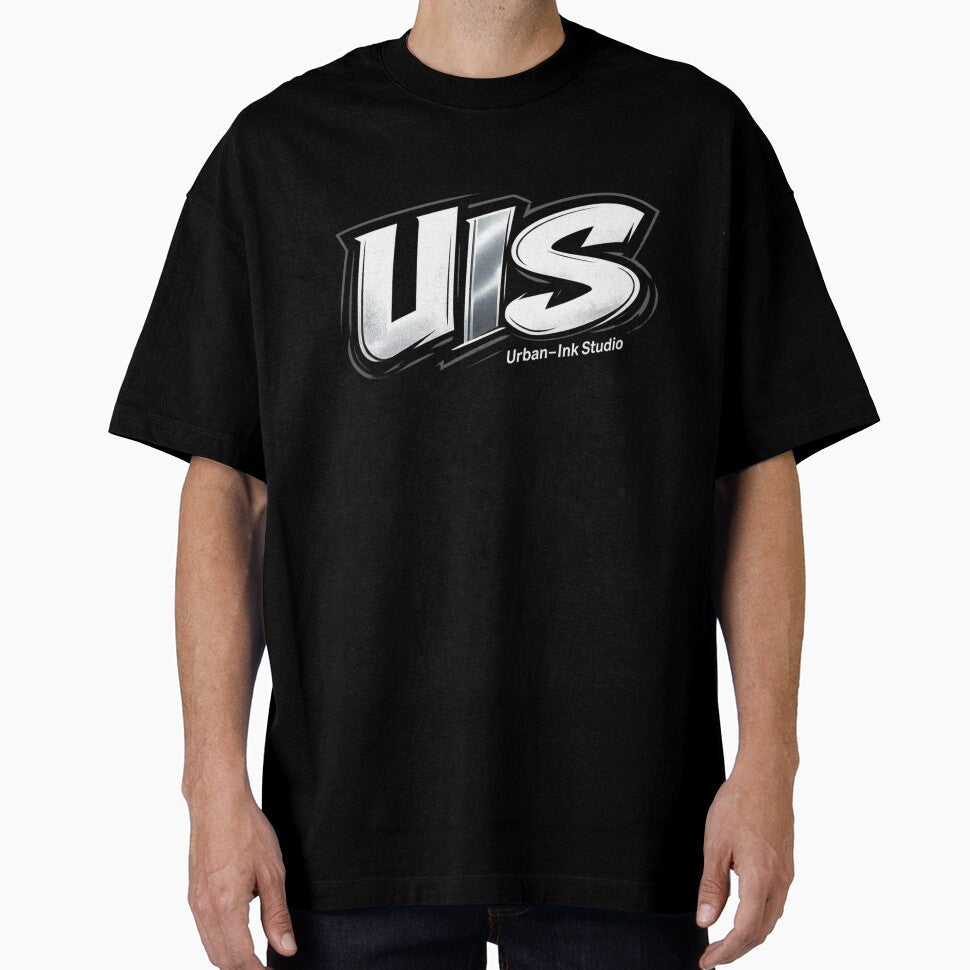 UIS Official Chrome Logo - Urban Ink-Studio Minimalist Emblem by Urban-InkStudio Unisex T-shirt, Sweatshirt, Hoodie, Long Sleeve Tee - T-Shirt, Sweatshirt, Hoodie