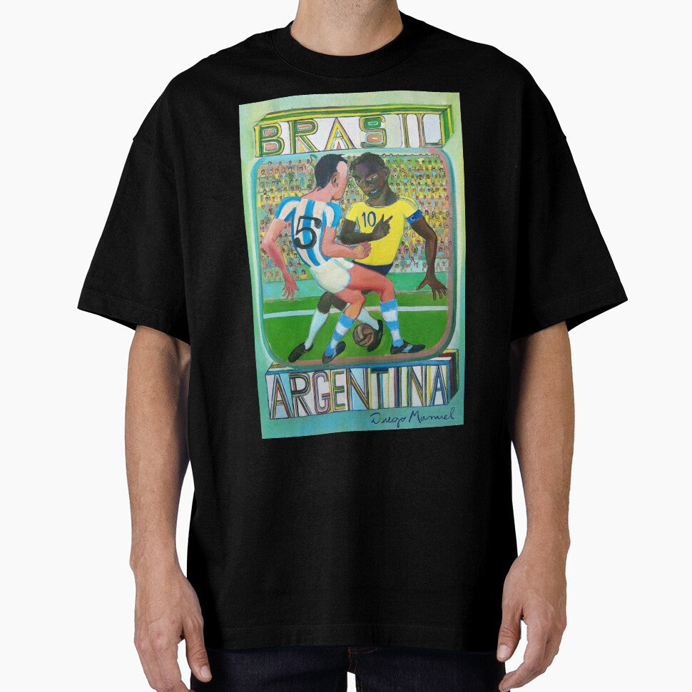 Brasil Argentina V by Diego Manuel Rodriguez Unisex T-shirt, Sweatshirt, Hoodie, Long Sleeve Tee - T-Shirt, Sweatshirt, Hoodie