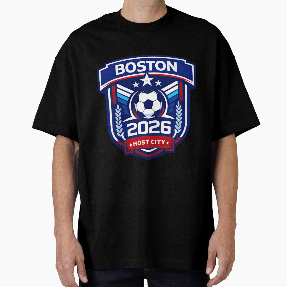 Boston 2026 Host City Welcoming the World Cup by BrickByDream Unisex T-shirt, Sweatshirt, Hoodie, Long Sleeve Tee - T-Shirt, Sweatshirt, Hoodie