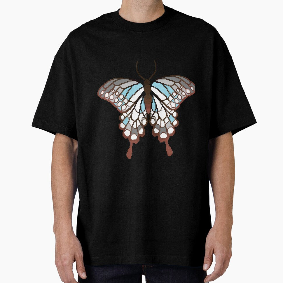 Demiboy Pride Butterfly by MetallicWings15 Unisex T-shirt, Sweatshirt, Hoodie, Long Sleeve Tee - T-Shirt, Sweatshirt, Hoodie