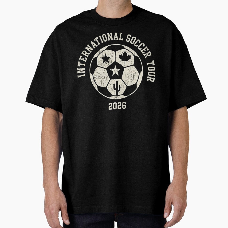 2026 International Soccer Tour - Vintage Distressed Collegiate by rygenr8 Unisex T-shirt, Sweatshirt, Hoodie, Long Sleeve Tee - T-Shirt, Sweatshirt, Hoodie