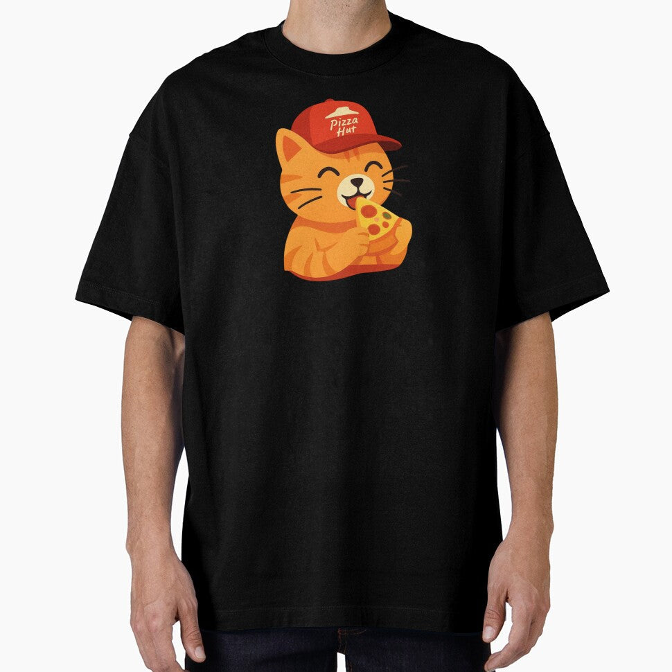 Cat Pizza Hut by JunaForYou Unisex T-shirt, Sweatshirt, Hoodie, Long Sleeve Tee - T-Shirt, Sweatshirt, Hoodie