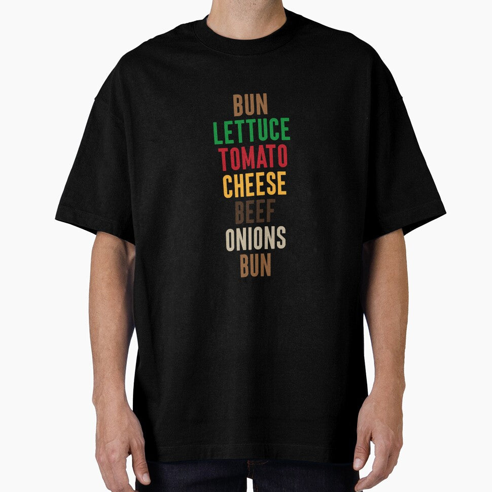 Burger Type by Gabriel Ghali Unisex T-shirt, Sweatshirt, Hoodie, Long Sleeve Tee - T-Shirt, Sweatshirt, Hoodie