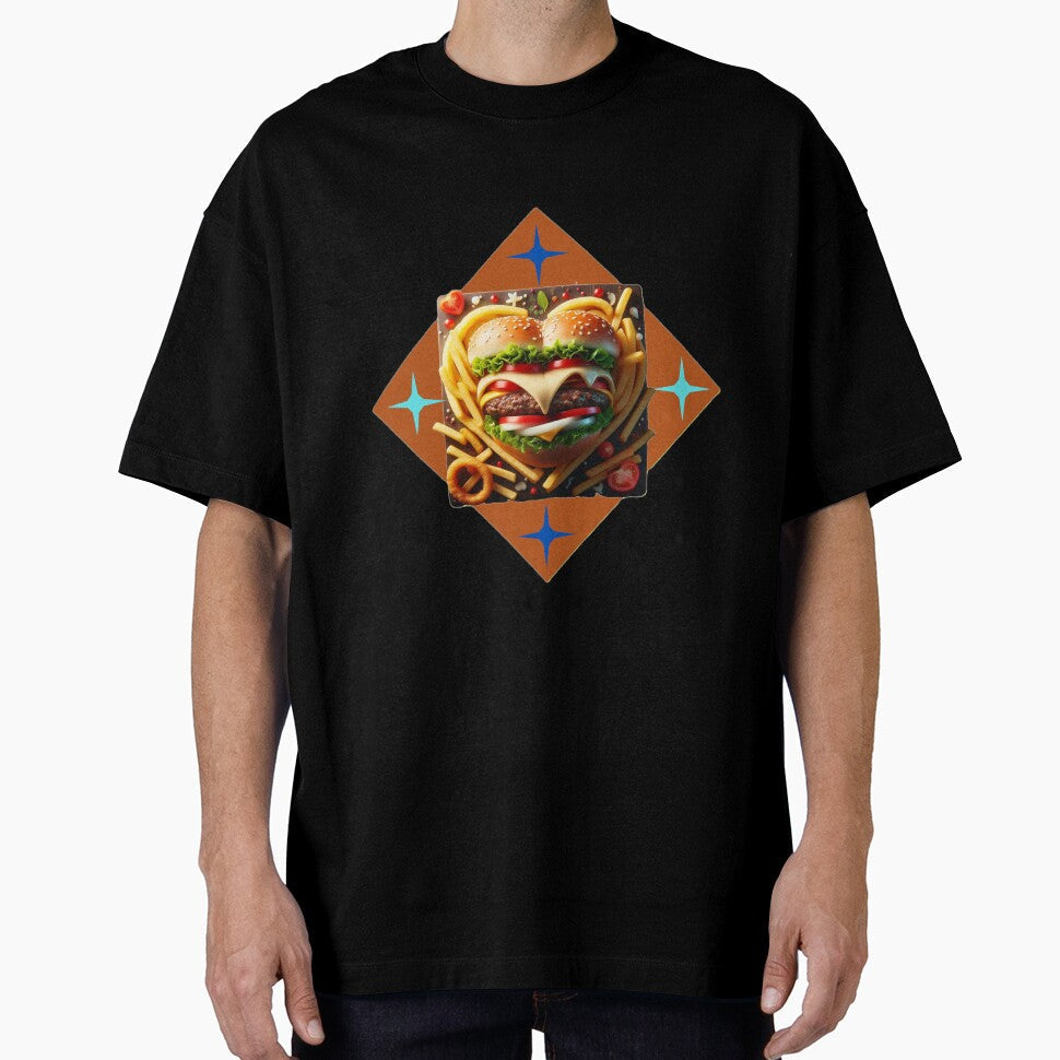 Burger Delight by DesignNebula Unisex T-shirt, Sweatshirt, Hoodie, Long Sleeve Tee - T-Shirt, Sweatshirt, Hoodie