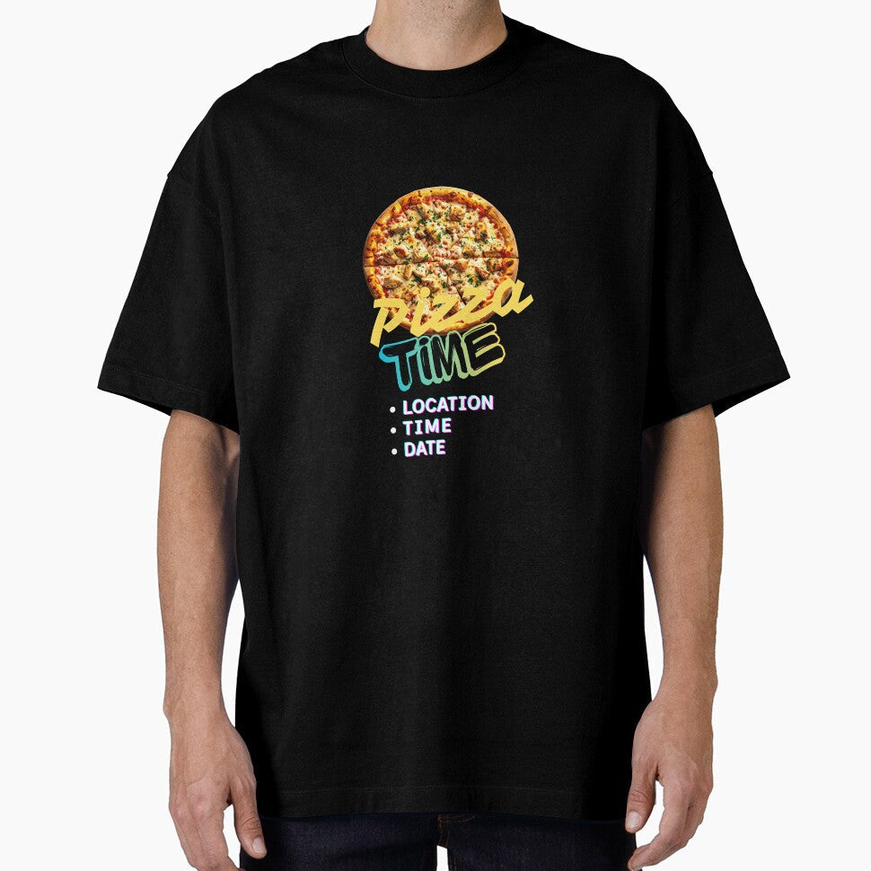 Pizza Time by PACERENE Unisex T-shirt, Sweatshirt, Hoodie, Long Sleeve Tee - T-Shirt, Sweatshirt, Hoodie