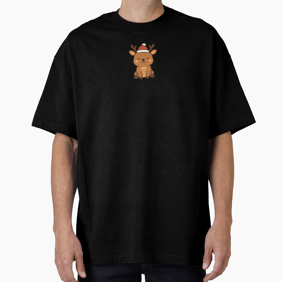 Christmas Kawaii Reindeer  Cute Cartoon Holiday Gift by ChillTofu Unisex T-shirt, Sweatshirt, Hoodie, Long Sleeve Tee - T-Shirt, Sweatshirt, Hoodie