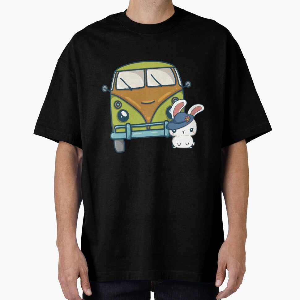 Kawaii Travel Bunny by LunaMarie80 Unisex T-shirt, Sweatshirt, Hoodie, Long Sleeve Tee - T-Shirt, Sweatshirt, Hoodie