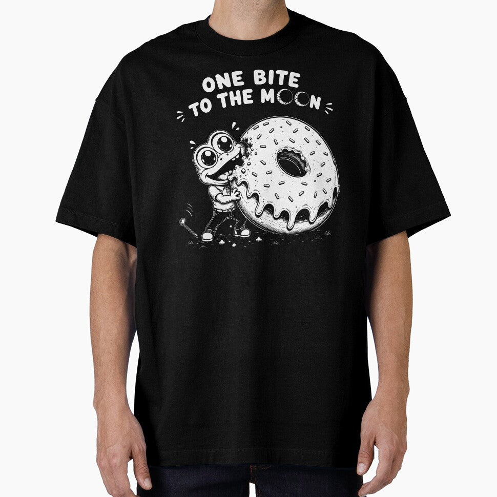 To The Moon Donut Mission by JustLaughCo Unisex T-shirt, Sweatshirt, Hoodie, Long Sleeve Tee - T-Shirt, Sweatshirt, Hoodie