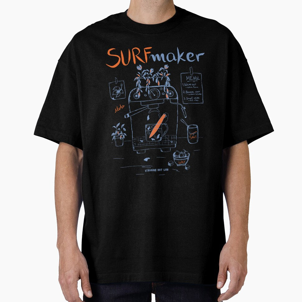 Surf Maker Coffee Machine by Stavrina_Art_Lab Unisex T-shirt, Sweatshirt, Hoodie, Long Sleeve Tee - T-Shirt, Sweatshirt, Hoodie