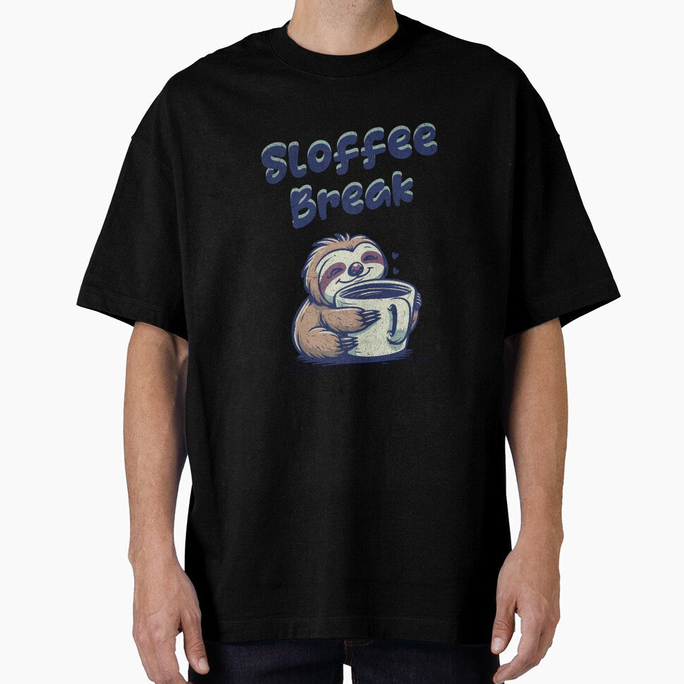 Coffee break sloth sloffee by LoomLevel Unisex T-shirt, Sweatshirt, Hoodie, Long Sleeve Tee - T-Shirt, Sweatshirt, Hoodie
