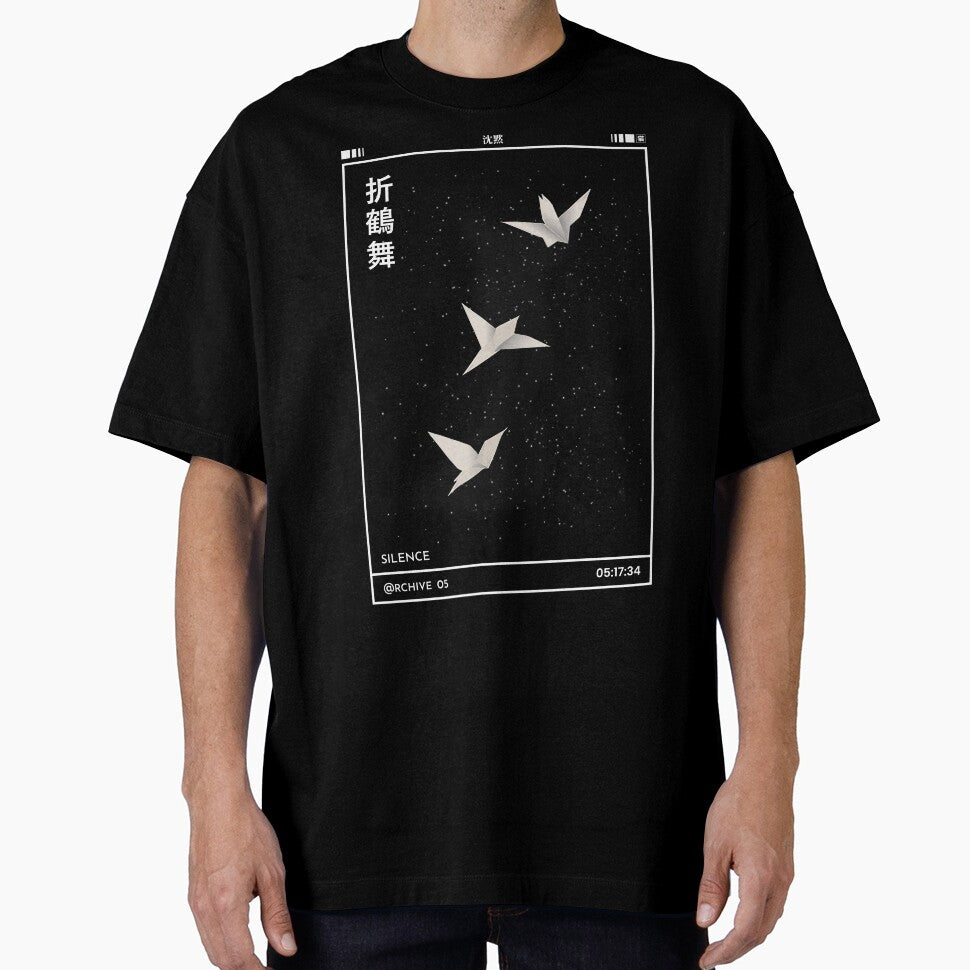 Dancing Origami Cranes  | Origami Crane Shirt | Japanese Paper Crane Design by Cats&Kanji - T-Shirt, Sweatshirt, Hoodie