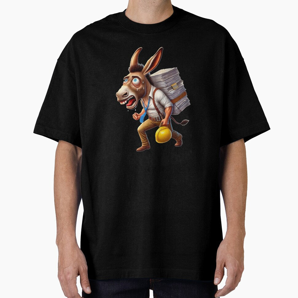 I work hard like a donkey, waiting for the weekend. by AndrewYoko Unisex T-shirt, Sweatshirt, Hoodie, Long Sleeve Tee - T-Shirt, Sweatshirt, Hoodie