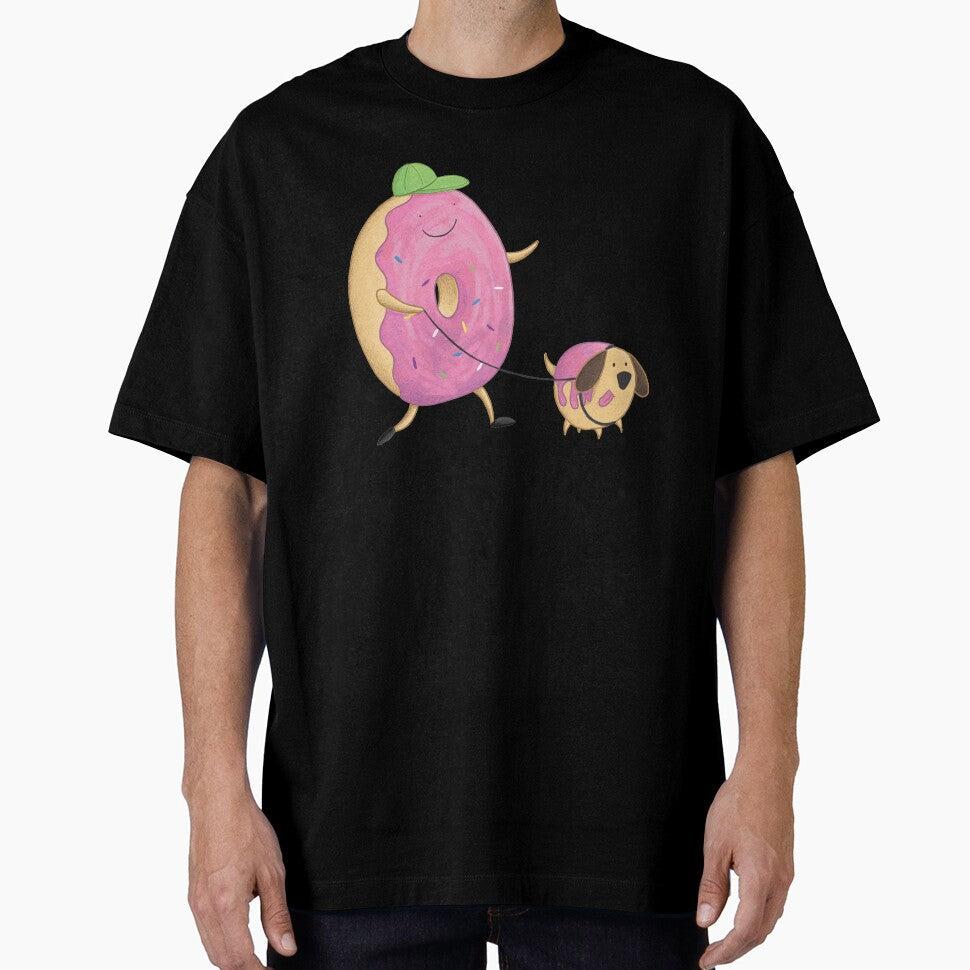 Donut Hole Dog Walker by Claire Lordon Unisex T-shirt, Sweatshirt, Hoodie, Long Sleeve Tee - T-Shirt, Sweatshirt, Hoodie