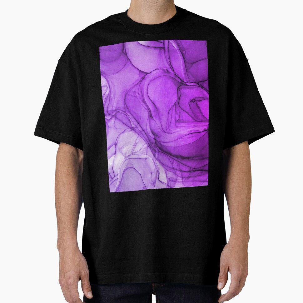 Abstract liquid art alcohol ink, liquid marble art design, abstract marble art, liquid art, purple watercolor by ZeinabTaha - T-Shirt, Sweatshirt, Hoodie