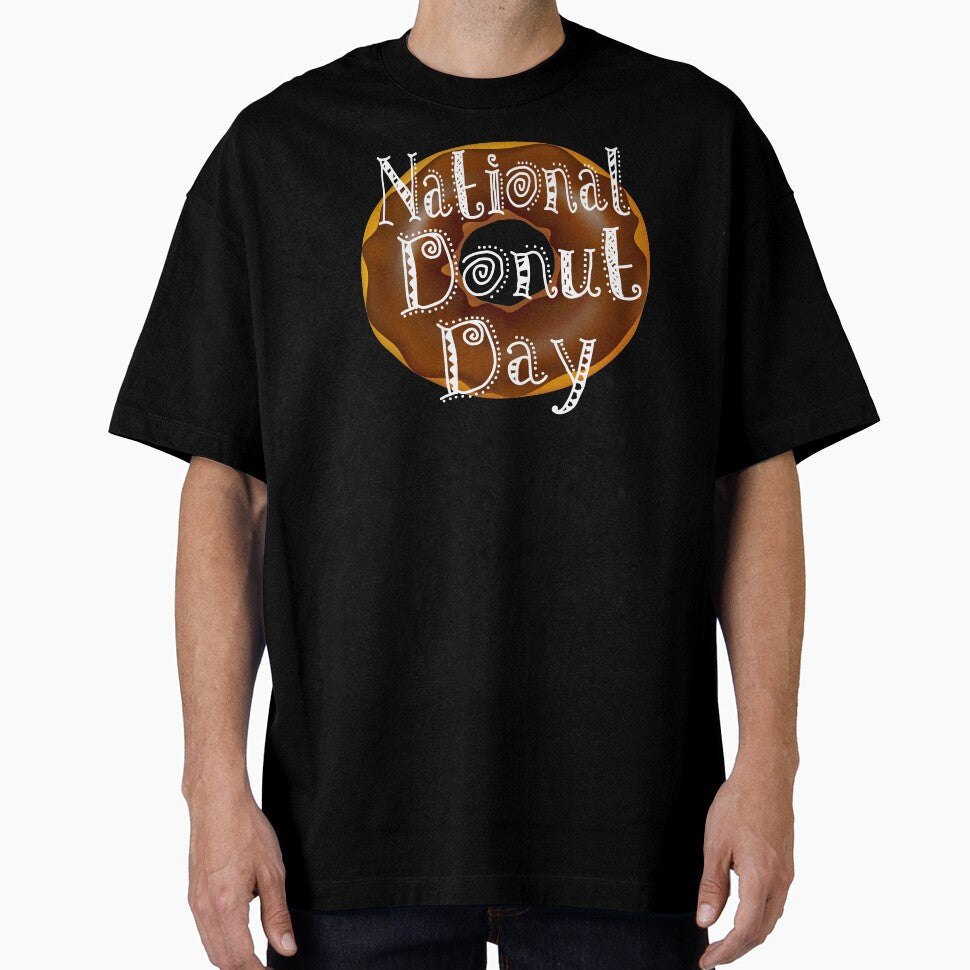 Happy National Donut Day : Gift For Father by SalaheddineB Unisex T-shirt, Sweatshirt, Hoodie, Long Sleeve Tee - T-Shirt, Sweatshirt, Hoodie