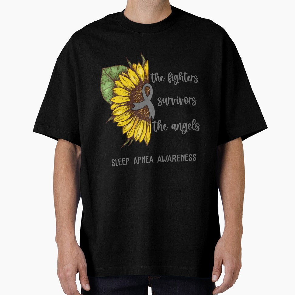 Sleep Apnea Awareness - Support the Fighters Admire the Survivors Remember the Angels Never Give Up by whlrcheryl - T-Shirt, Sweatshirt, Hoodie