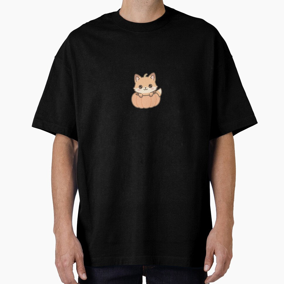 Kawaii Fox in Pumpkin  Cute Chibi Autumn Design by Meow-WoofDesign Unisex T-shirt, Sweatshirt, Hoodie, Long Sleeve Tee - T-Shirt, Sweatshirt, Hoodie