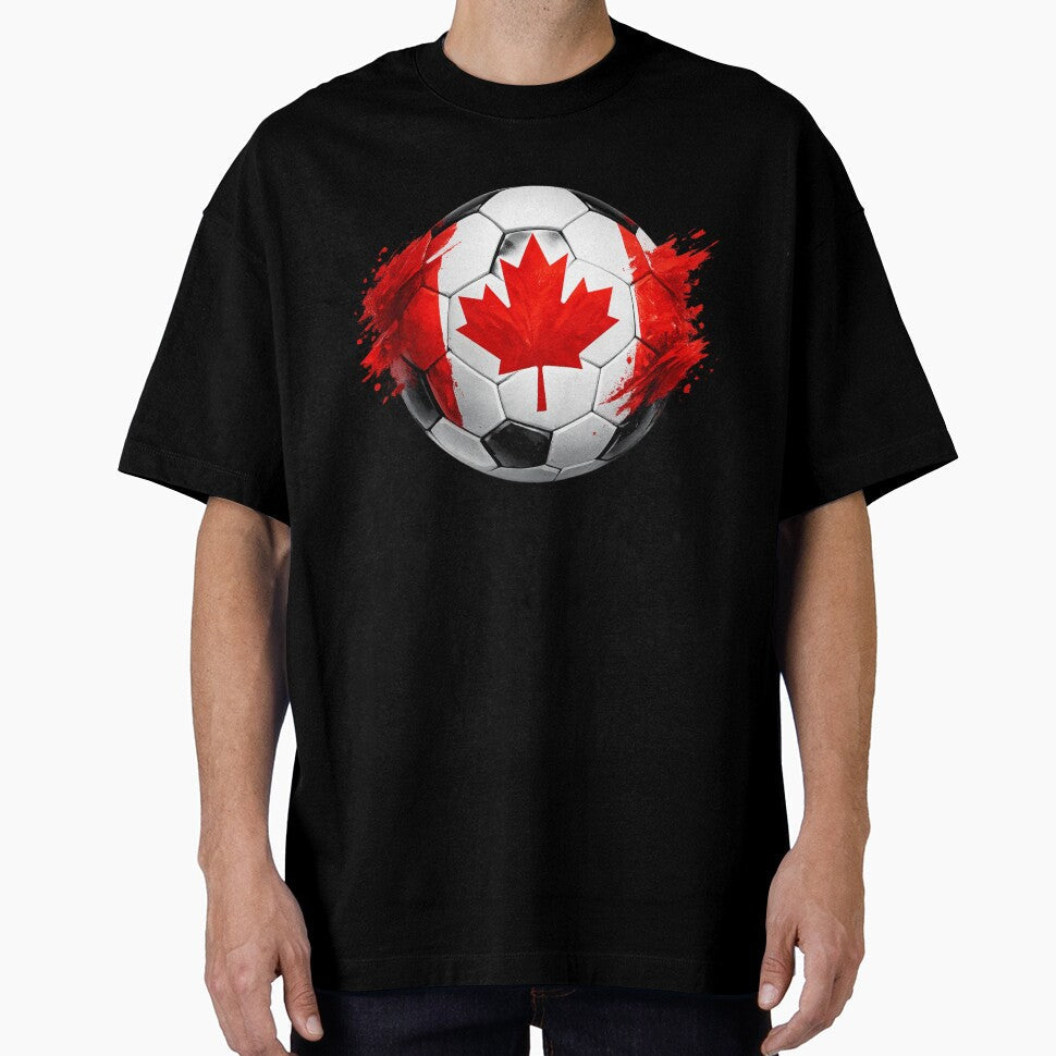 Canada Soccer Maple Leaf Design  World Football Championship Fan Graphic by RolMerch Unisex T-shirt, Sweatshirt, Hoodie, Long Sleeve Tee - T-Shirt, Sweatshirt, Hoodie