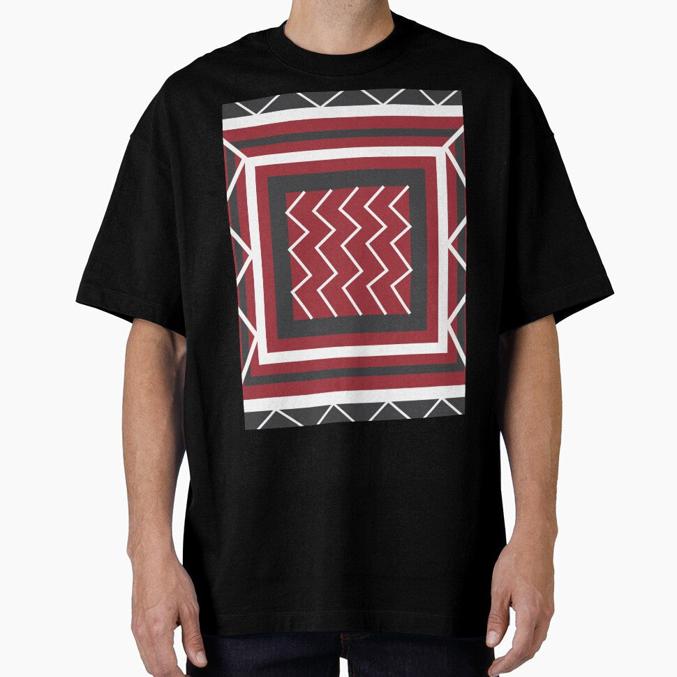 Mid Century Modern Geometric Pattern by Nisha Prabhu Unisex T-shirt, Sweatshirt, Hoodie, Long Sleeve Tee - T-Shirt, Sweatshirt, Hoodie