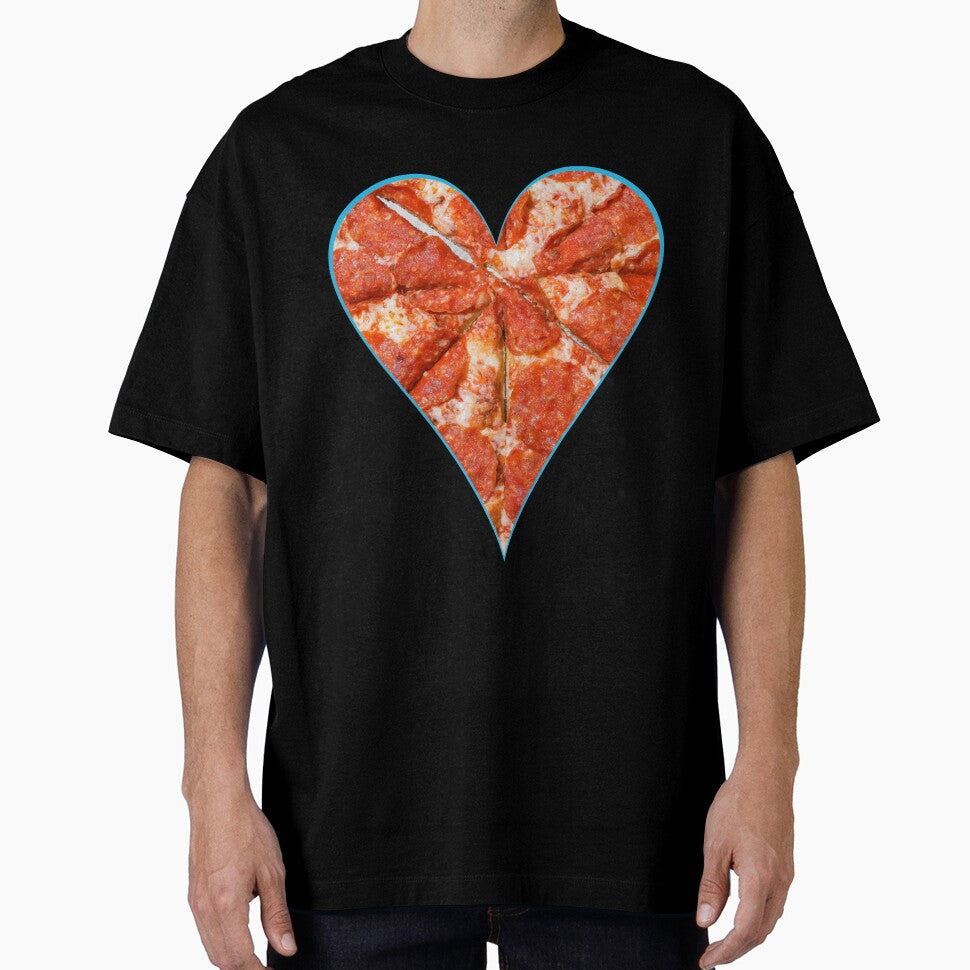 I Heart Pizza Close Up Variant by quirkycounselor Unisex T-shirt, Sweatshirt, Hoodie, Long Sleeve Tee - T-Shirt, Sweatshirt, Hoodie