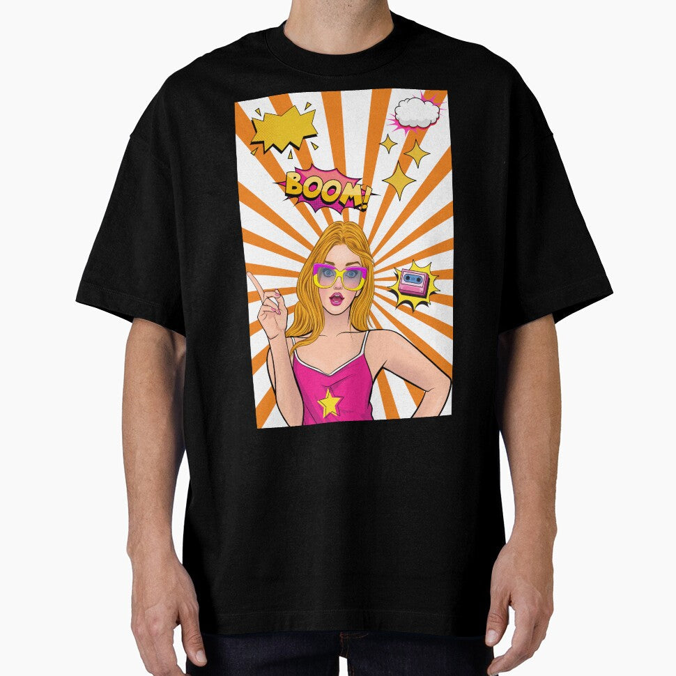 Pop Art Girl by Anisha  Vaz Unisex T-shirt, Sweatshirt, Hoodie, Long Sleeve Tee - T-Shirt, Sweatshirt, Hoodie