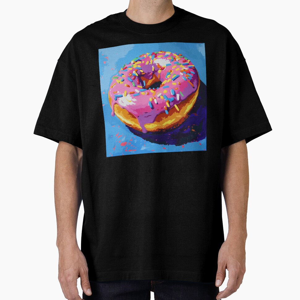 Iced Donut Pop Art 8 by AstroRisq Unisex T-shirt, Sweatshirt, Hoodie, Long Sleeve Tee - T-Shirt, Sweatshirt, Hoodie