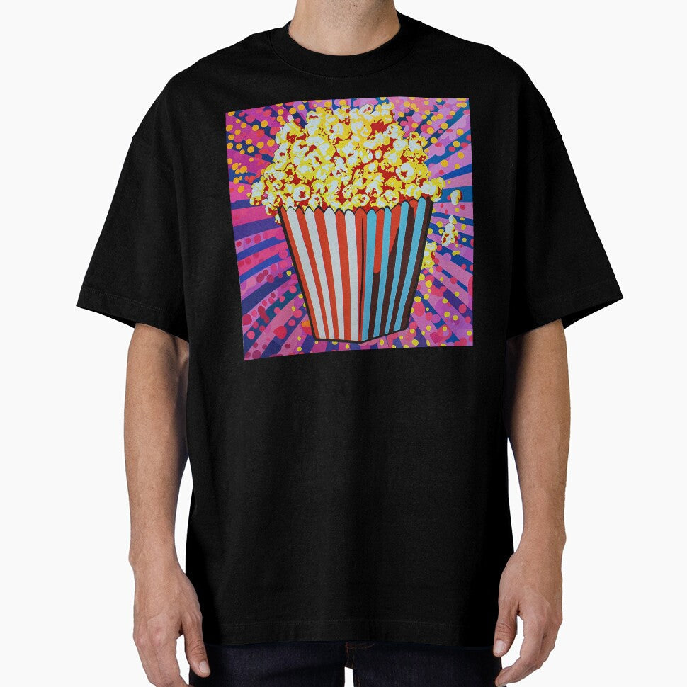 Movie Popcorn Pop Art 4 by AstroRisq Unisex T-shirt, Sweatshirt, Hoodie, Long Sleeve Tee - T-Shirt, Sweatshirt, Hoodie