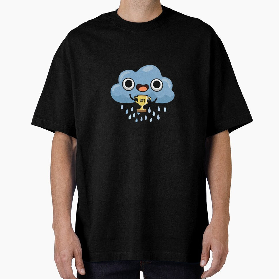 Raining Champ cute Weather Rain Cloud Pun by punnybone Unisex T-shirt, Sweatshirt, Hoodie, Long Sleeve Tee - T-Shirt, Sweatshirt, Hoodie