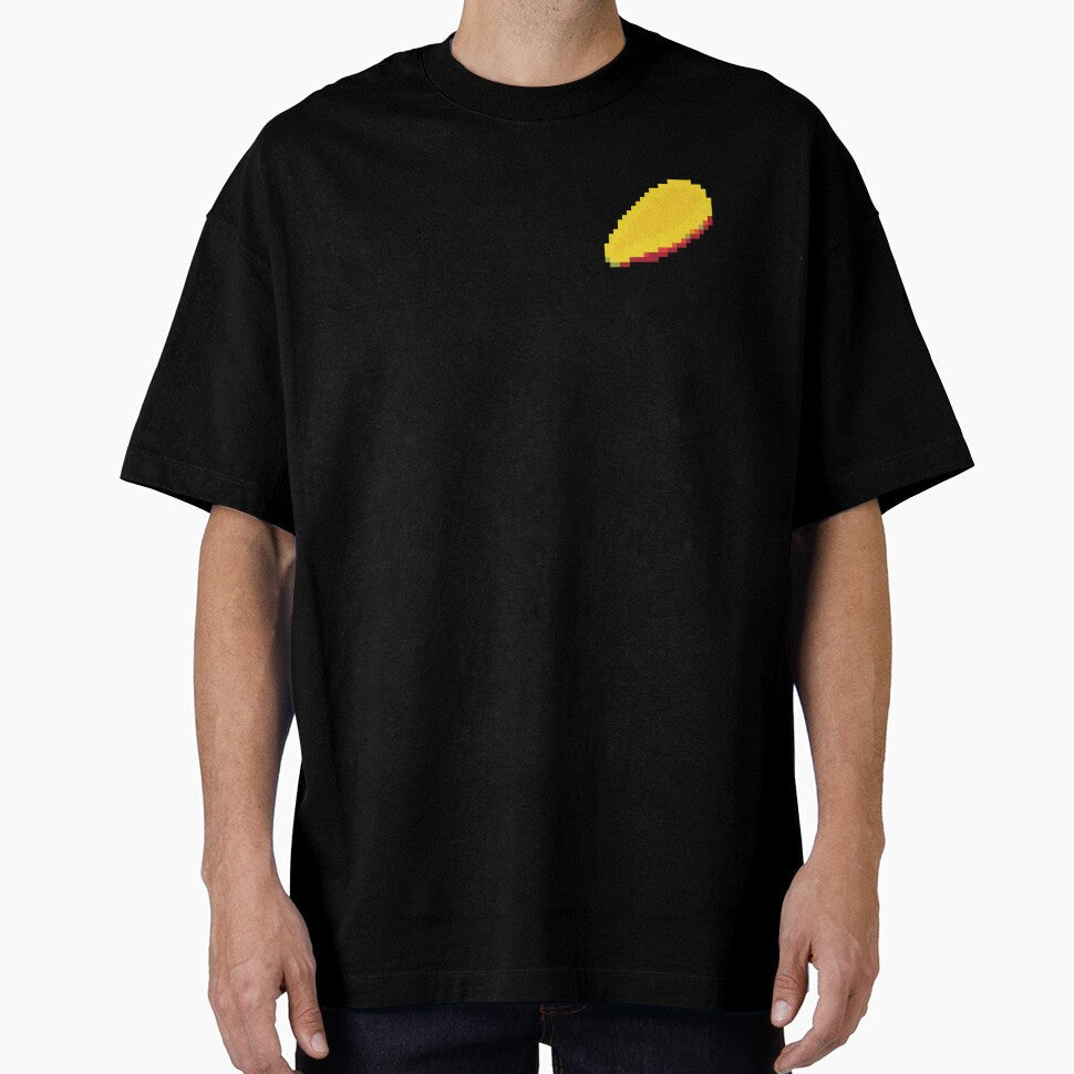 Pixel Mango Slice - pixel food art by LittleFoodShop Unisex T-shirt, Sweatshirt, Hoodie, Long Sleeve Tee - T-Shirt, Sweatshirt, Hoodie
