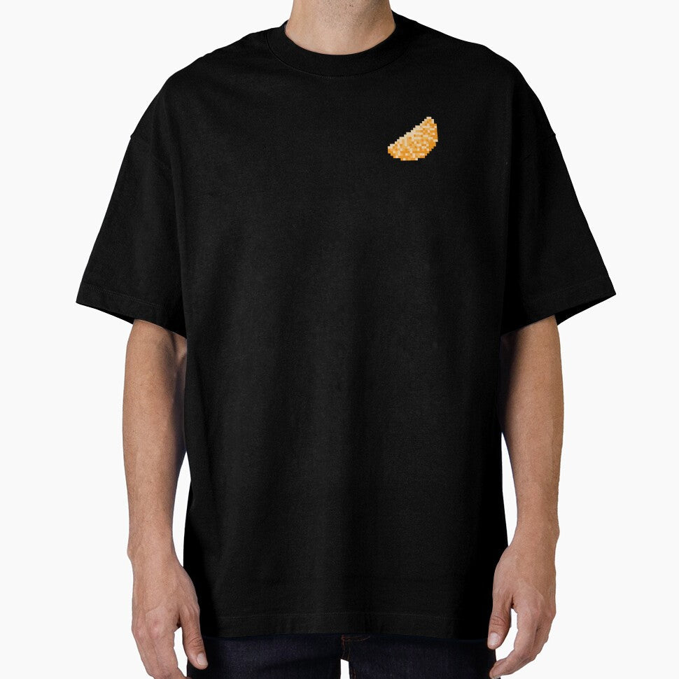 Pixel Mandarin Slice - pixel food art by LittleFoodShop Unisex T-shirt, Sweatshirt, Hoodie, Long Sleeve Tee - T-Shirt, Sweatshirt, Hoodie