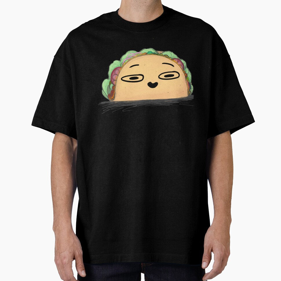Taco with a funny face by Safawoodsart Unisex T-shirt, Sweatshirt, Hoodie, Long Sleeve Tee - T-Shirt, Sweatshirt, Hoodie